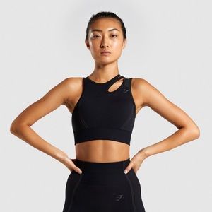 Gymshark Black Ultra Seamless Sports Bra
